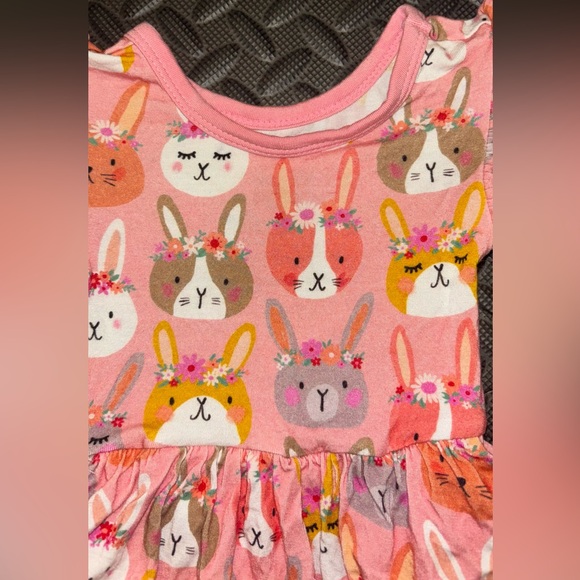 Little Sleepies Hop To It Twirl Dress w/bodysuit (3-6m) - Picture 2 of 8